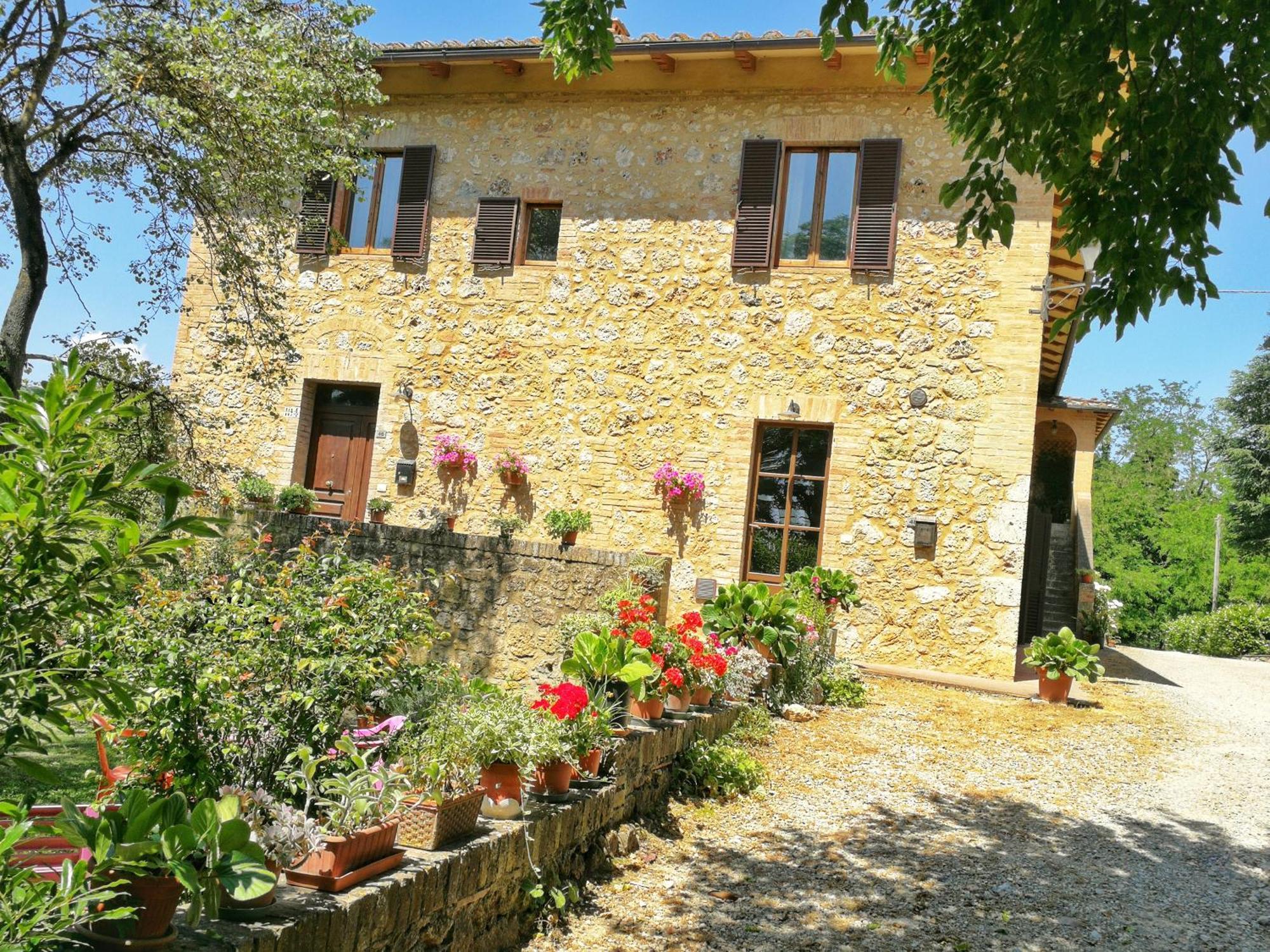 Claudia Vacanza Toscana - Appartamento Melograno -10 Min Da Siena โซวิชิลเล ห้อง รูปภาพ