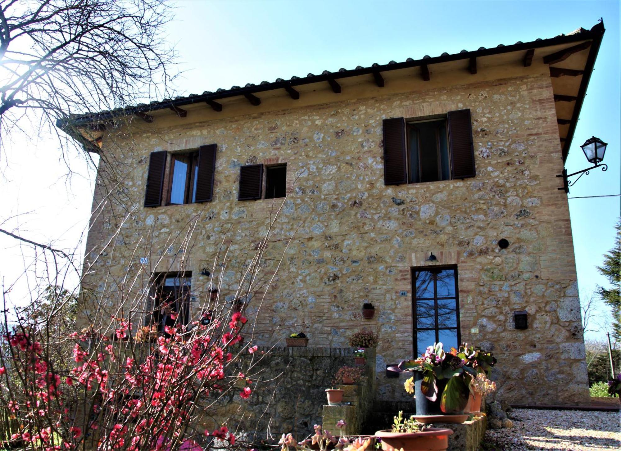 Claudia Vacanza Toscana - Appartamento Melograno -10 Min Da Siena โซวิชิลเล ห้อง รูปภาพ